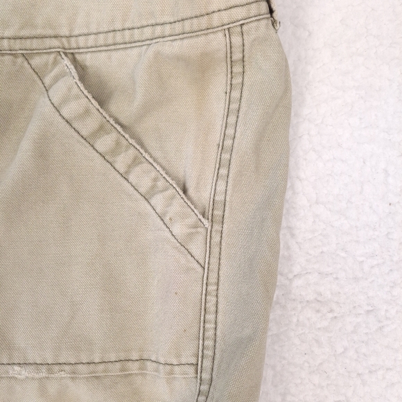 Abercrombie & Fitch vintage Y2K cargo pants flare low rise gorpcore khaki green - Picture 14 of 14